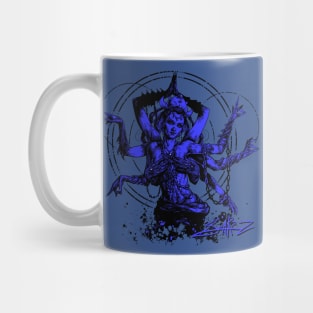 Kali Goddess Blue Mug